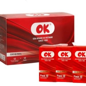 COMBO 1 HỘP Bao Cao Su OK LỚN 12 HỘP 144 cái