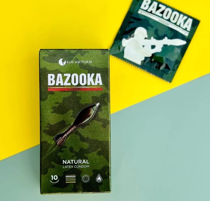 Bao Cao Su Bazooka-Có Gai, Nhiều Gel, Làm Ấm-Nóng-Hương Nước Hoa-4