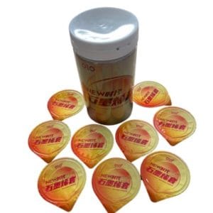Bao Cao Su OLO 001 cao cấp Dầu ấn độ Ống Trắng, Gấp Đôi Độ Trơn, Siêu Mỏng, Nóng ấm Hộp 10