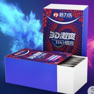 Bao Cao Su Gai 3D Bilile 3 in 1-Hộp 30 cái