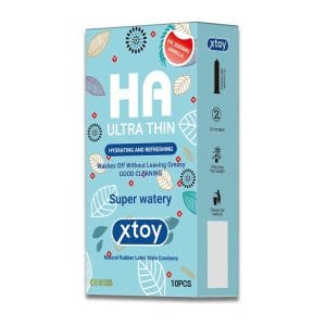 Bao cao su XTOY HA Ultra thin, siêu mỏng, siêu nhiều bôi trơn 2000mg gốc nước, hộp 100c