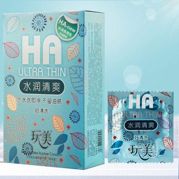 Bao cao su HA Ultrathin Trung Quốc, bao cao su gia đình siêu mỏng nhiều gel kéo dài thời gian-1