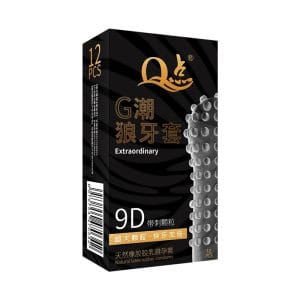Bao cao su gai EXTRAORDINARY gai 9D, nhiều gân gai và gel, mỏng, hộp 12
