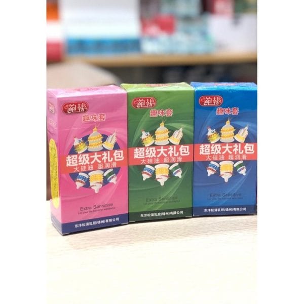 Bao cao su EXTRA SENSITIVE Đôn Gân gai vòng bi lớn hộp 6 cái-1