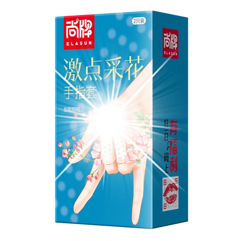Bao Cao Su Ngón Tay ELASUN, Bcs Đeo Ngón Vừa Vặn, Nhiều Gel Bôi Trơn Hộp 2c-5