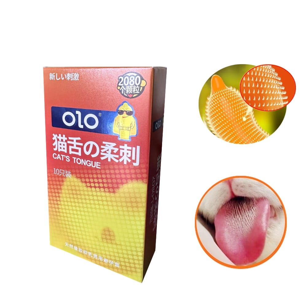 Bao cao su BCS OLO Cat Tongue gai lưỡi mèo Hộp 10 bao-1