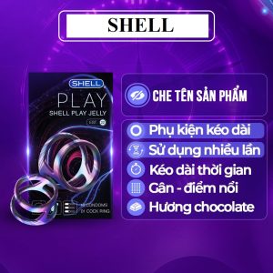 Bao cao su Shell Play Jelly-Tổng hợp 6 tính năng+phụ kiện-Hộp 10c