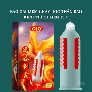 Bao cao su gai mềm lớn Olo Phượng Hoàng Bao cao su gai siêu mỏng