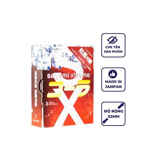 Bao cao su siêu mỏng Sagami Cola bcs hương cola kéo dài thời gian hộp 3 chiếc-1