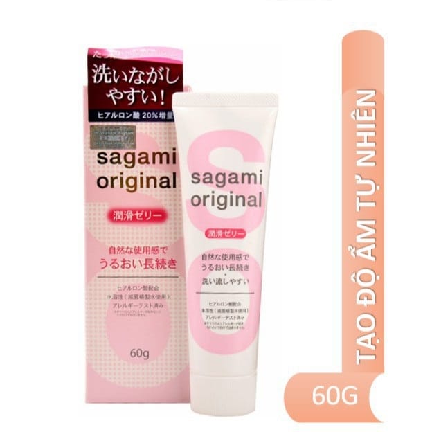 Gel Bôi Trơn và tạo độ ẩm tự nhiên-chuyên dùng cho vùng kín dễ mẫn cảm Sagami Original 60g-1