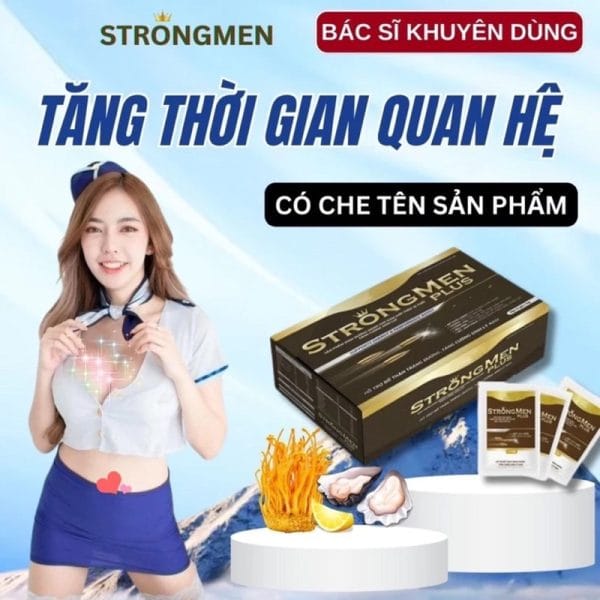 Tăng Cường Sinh Lý Nam STRONG MEN PLUS, Hết Xuất Tinh Sớm , Rối Loạn Cương Dương-2