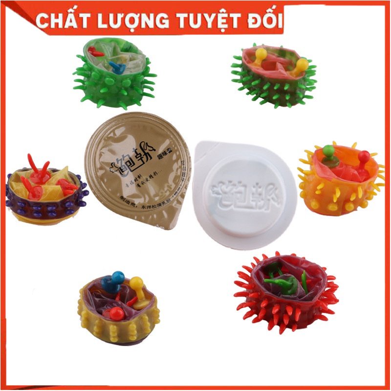 Bao Cao Su Đôn Gân Gai Lớn Extra Sensitive Kéo Dài Thời Gian - Hộp 6 Cái BCS 6 Kiểu-2