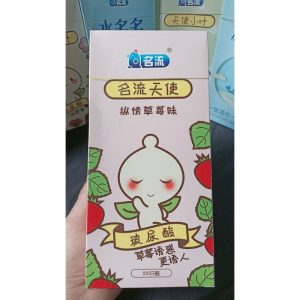 Bao Cao Su Thiên Thần Dâu - Hộp 100 Cái Siêu Mỏng Nhiều Nước