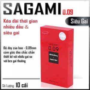 Bao cao su Sagami Super Dot 009, siêu gai kích thích khoái cảm, kéo dài thời gian