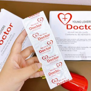 Bao cao su siêu mỏng YOUNG LOVERS DOCTOR, bao cao su kéo dài thời gian quan hệ, dùng cho gia đình, khách sạn, hộp 144c