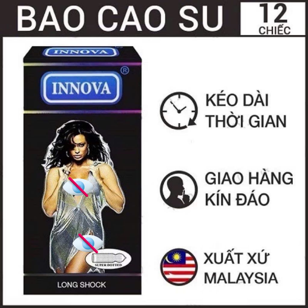 Bao Cao Su Innova Gân Gai Kéo Dài Nhiều Gel Hộp 12 Bao-1