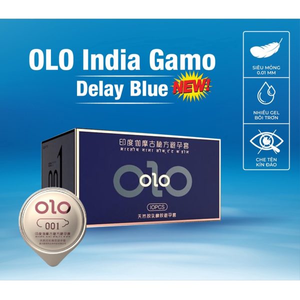 Bao cao su Ấn Độ Xanh performa, Dầu thần Ấn Độ kéo dài thời gian yêu, nhiều gel bôi trơn-Hộp 10c-3