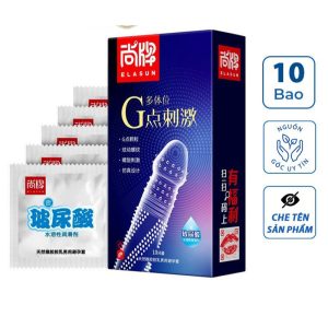 Bao cao su ELASUN Gai Nổi To Xoắn Ốc 52mm hộp 10 cái