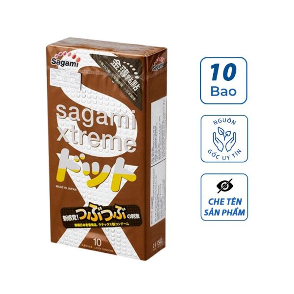 Bao cao su Sagami Feel Up, bcs gân gai siêu mỏng-1