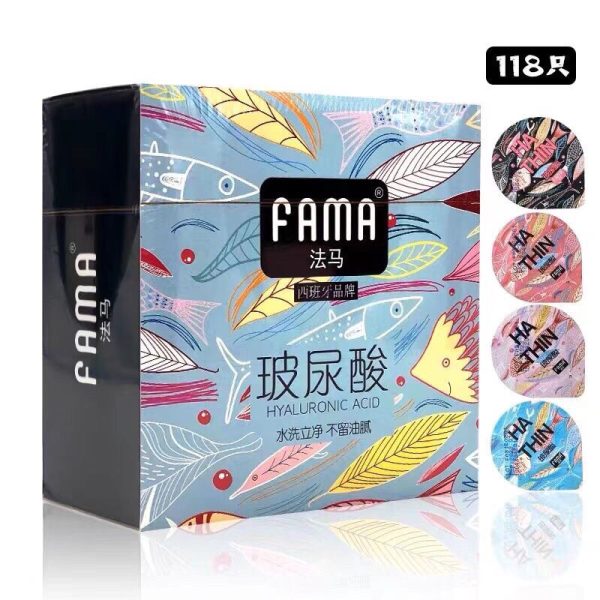 Bao cao su cao cấp Fama nội địa Trung siêu nhiều gel hộp 118 bao-1