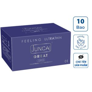 Bao cao su size lớn 55mm JUNCAI 001 Great mát lạnh hương dâu, bcs size lớn siêu mỏng