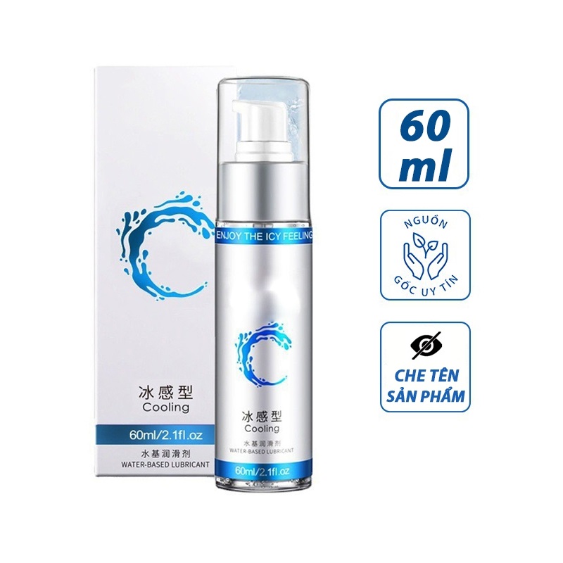 Gel bôi trơn Cooling 60ml, gen bôi trơn gốc nước giúp bôi trơn quan hệ-1