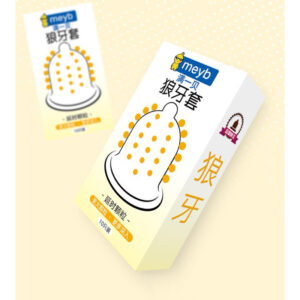 Bao Cao Su Meyb Chứa Các Hạt Nanh Sói 9D giúp tăng kích thước-Hộp 10c