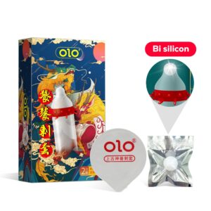 Bao Cao Su Olo Rồng Vàng, Gai Bi Râu, Siêu Mỏng Nhiều Gel