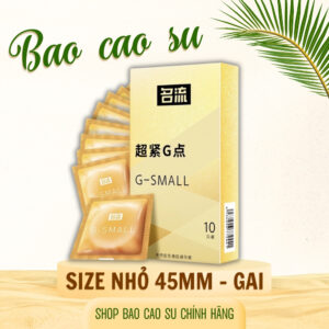 Bao cao su gai 45mm G-SMALL, bcs size nhỏ siêu mỏng chống xuất tinh sớm