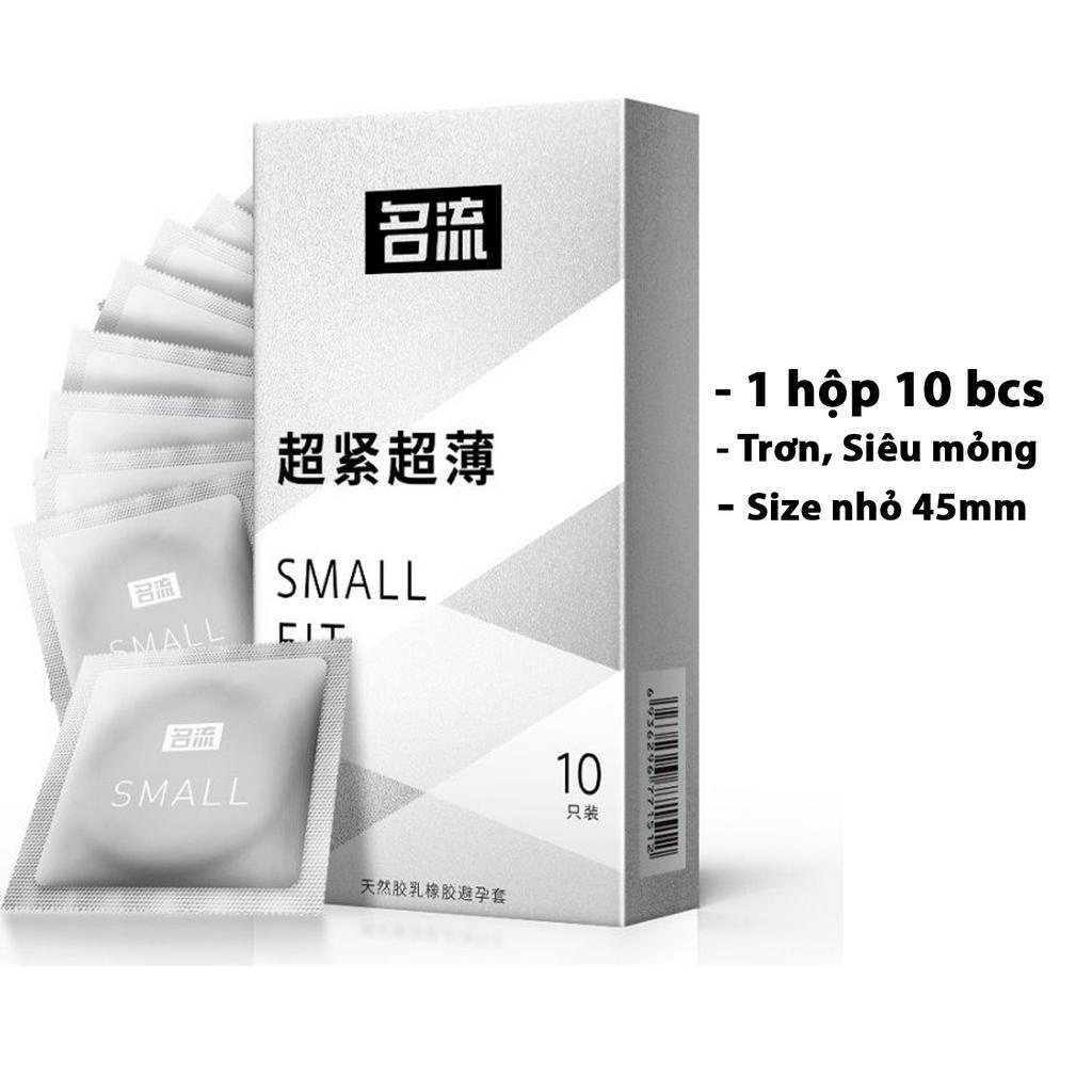 Bao cao su size nhỏ 45mm SMALL XS, bcs size nhỏ siêu mỏng chống xuất tinh sớm (5)