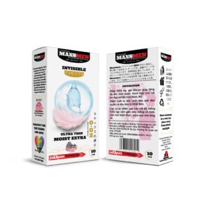 Bao cao su 49mm Maxxmen Invisible hương hoa anh đào size nhỏ siêu mỏng kéo dài