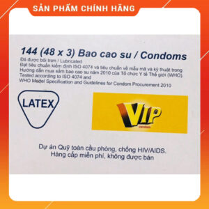 Bao cao su VIP Hộp 144 cái