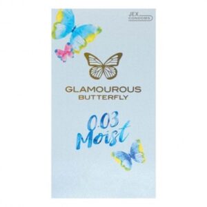 Bao cao su Jex Glamourous Butterfly 0.03 Moist cực siêu mỏng nhiều gel-Hộp 10