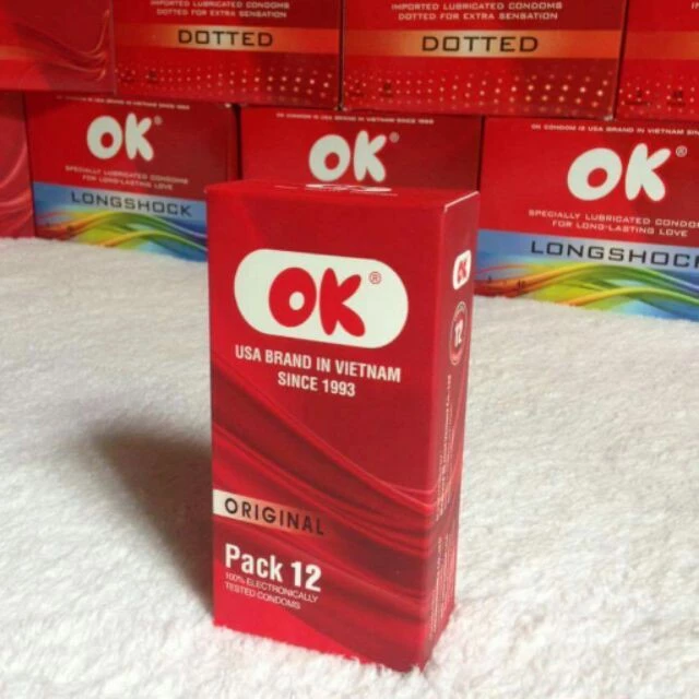 Bao cao su chất lượng cao OK - Hộp 12 chiếc, 3 chiếc-3
