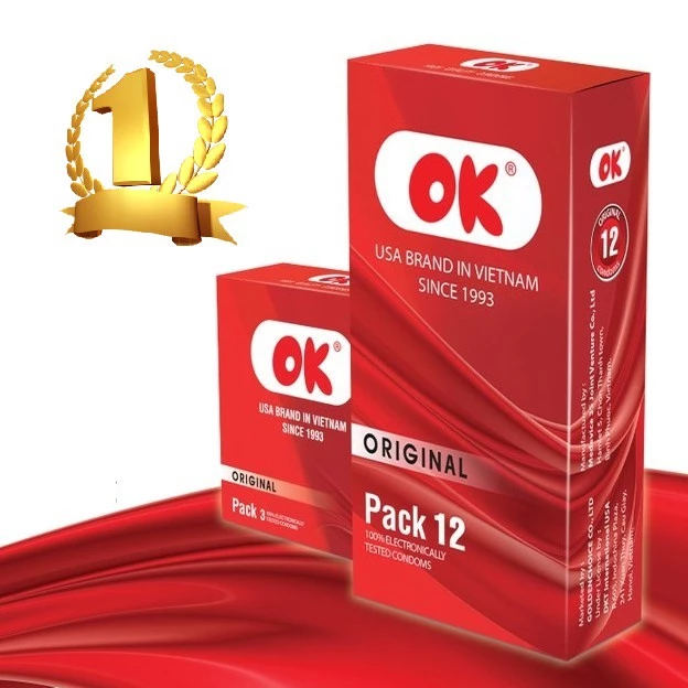 Bao cao su chất lượng cao OK - Hộp 12 chiếc, 3 chiếc-1