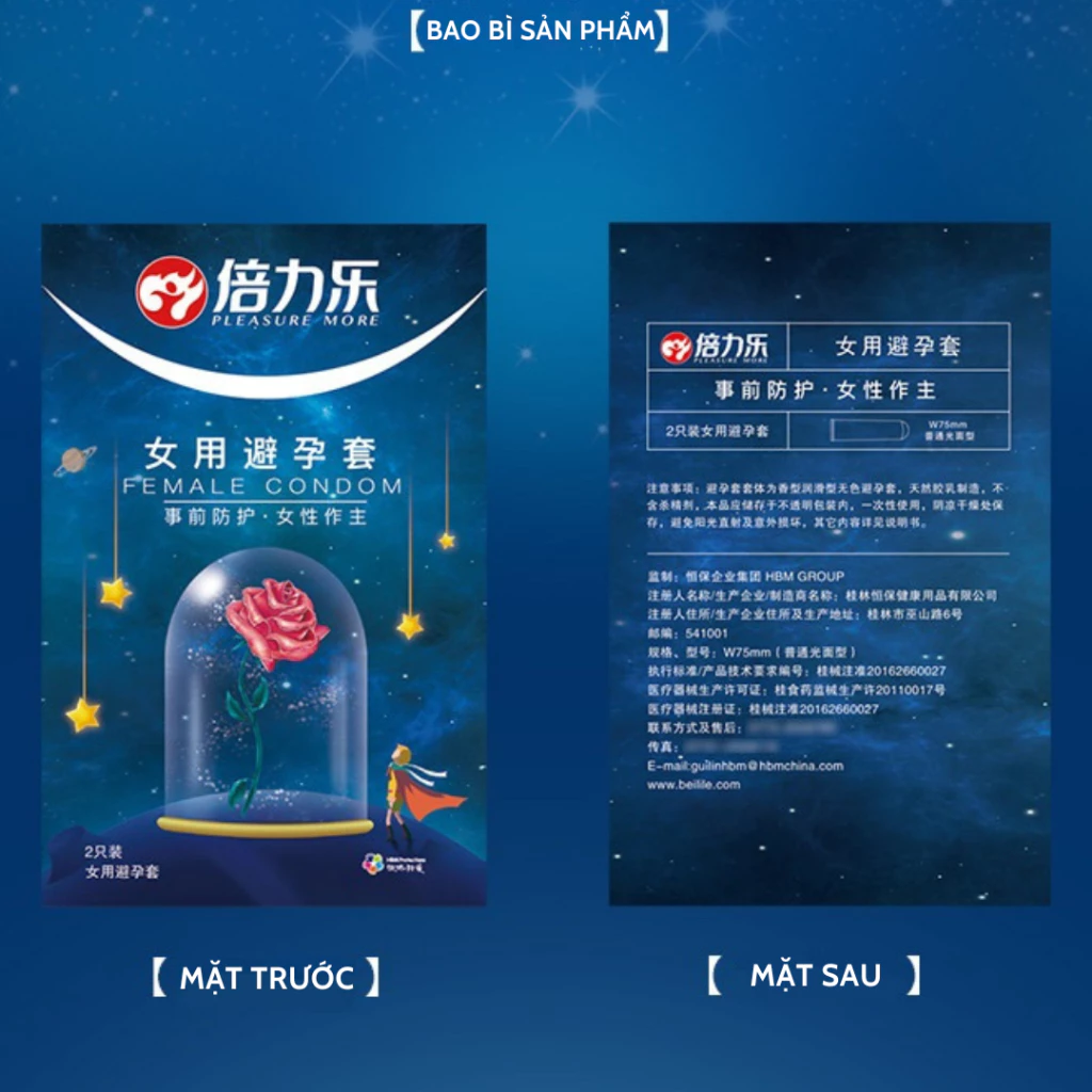 Bao Cao Su Dành Cho Nữ PLEASURE MORE FEMALE CONDOM-3