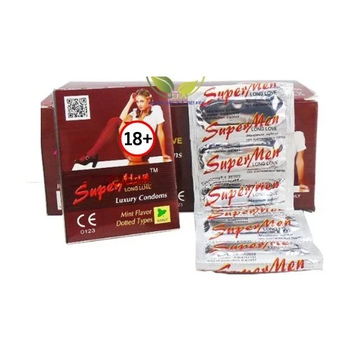 Bao Cao Su Gai Nổi Hương Bạc Hà Super Men 120 Cái Chính Hãng-1