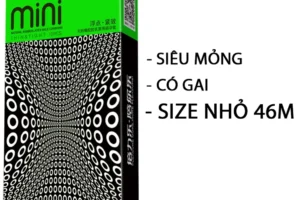 Bao cao su gai size nhỏ 46mm HBM Mini, bcs size nhỏ siêu mỏng kéo dài thời gian quan hệ
