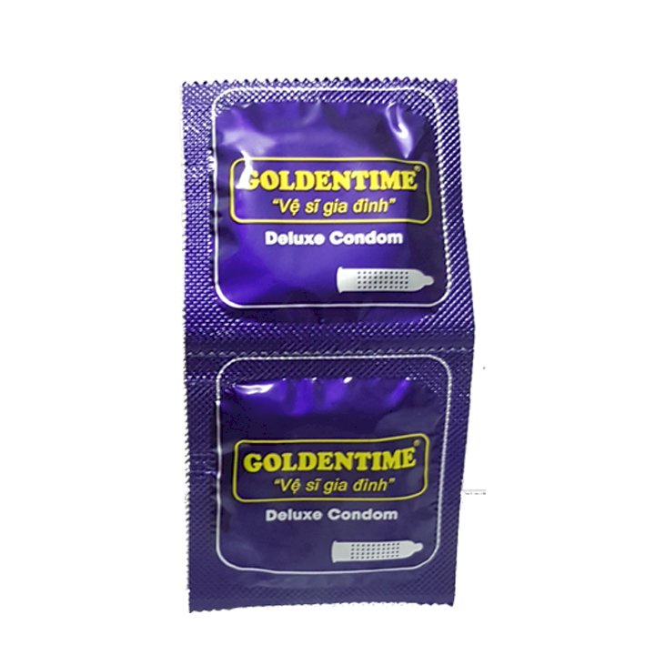 Bao cao su Goldentime trơn phôi dẹt – Hộp 10 cái-3
