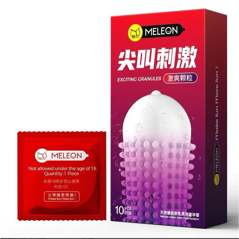 Bao Cao Su MELEON Gân Gai Lốc Xoáy 360độ Kích Thích Nhiều Hướng, Siêu Nhiều Gel Trơn-2