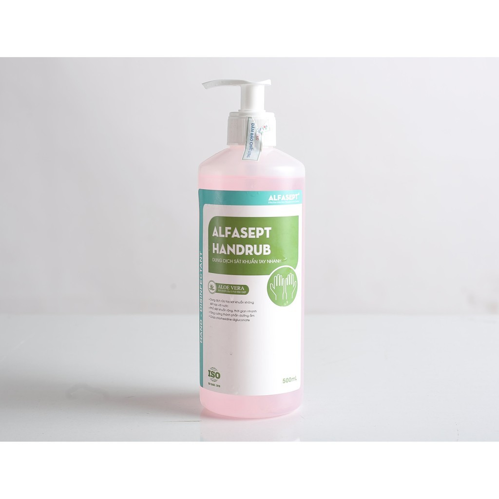 Nước rửa tay khô nhanh-dung dịch sát khuẩn ALFASEPT HANDRUB-Chai 500ml (2)