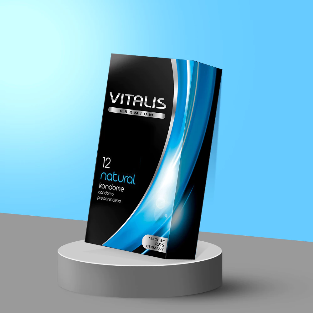 Bao Cao Su Gân Gai Vitalis Natural, Bcs Siêu Mỏng, K.Dài T.Gian, Nhiều Gel Bôi Trơn-1