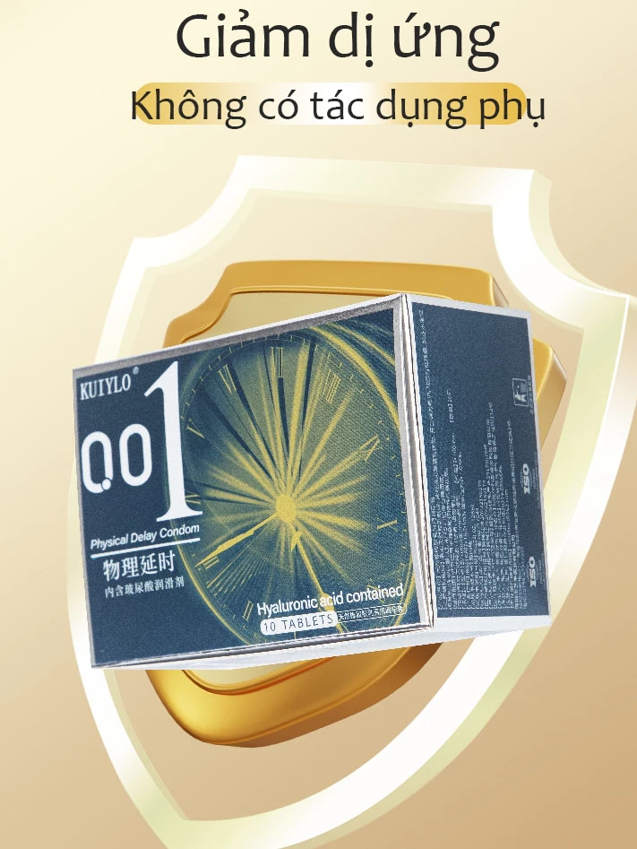 Bao Cao Su KUIYLO – Kéo Dài Thời Gian, Nhiều Gel Bôi Trơn, Hộp 10 Cái-1