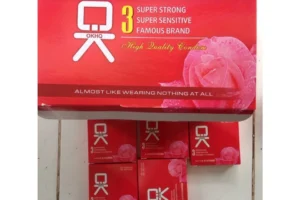 Bao Cao Su OKHQ Đỏ – Mỏng, An Toàn, Hộp 144 Chiếc