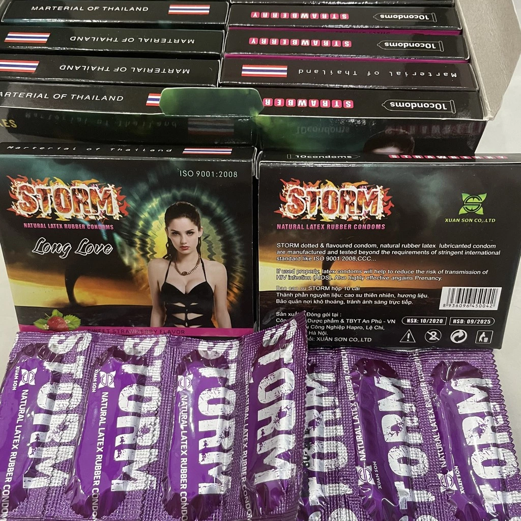 Bao Cao Su Storm Gân Gai – Kéo Dài, Mùi Bạc Hà, Hộp 120 Chiếc-2