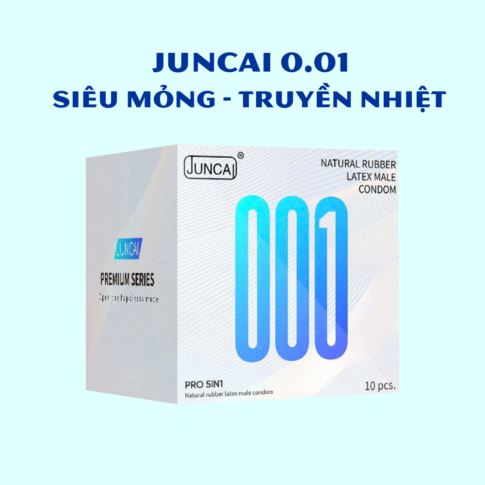 Bao Cao Su Juncai OKAMTO ZERO ONE PRO 5IN1 Siêu Mỏng, Gân Gai, Nhiều Gel (2)