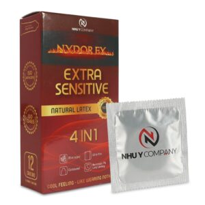 Bao Cao Su NYDOREX 4 in 1 Trơn Mỏng Hộp 12 Cái