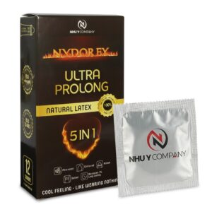 Bao Cao Su NYDOREX 5 in 1 Gân Gai Kéo Dài – Hộp 12 Cái Chính Hãng
