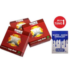 Bao Cao Su Rhino 6 Bi Lớn Hộp 1 – Hương Bạc Hà, Kích Thích Mạnh, Tặng Gel
