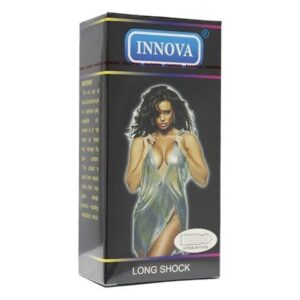 Bao cao su Innova Đen Black hộp 12 cái – Gai lớn, kéo dài thời gian, chống xuất tinh sớm